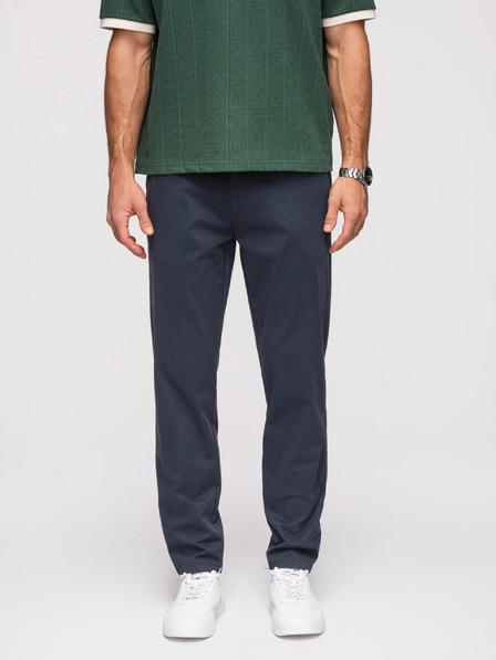 Ombre Clothing Herren Chino Hose REGULAR FIT - dunkelblau V4 OM-PACP-0293 Ombre Clothing