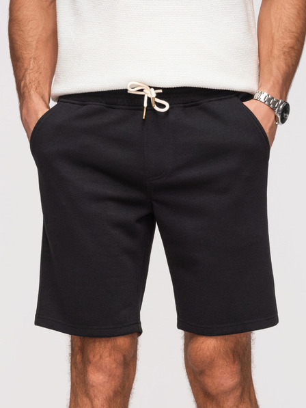 Ombre Clothing Herren-Shorts strukturiert REGULAR FIT - schwarz V2 OM-SRSK-0124 Ombre Clothing