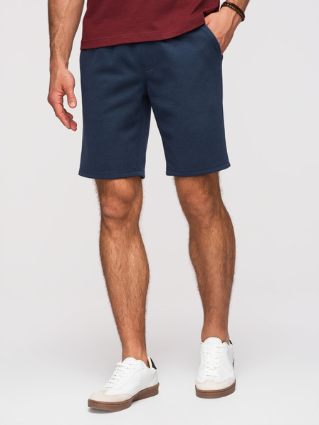 Ombre Clothing Herren-Shorts strukturiert REGULAR FIT - dunkelblau V3 OM-SRSK-0124 Ombre Clothing
