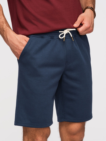 Ombre Clothing Herren-Shorts strukturiert REGULAR FIT - dunkelblau V3 OM-SRSK-0124 Ombre Clothing