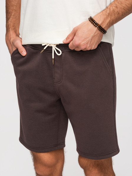 Ombre Clothing Herren-Shorts strukturiert REGULAR FIT - braun V5 OM-SRSK-0124 Ombre Clothing