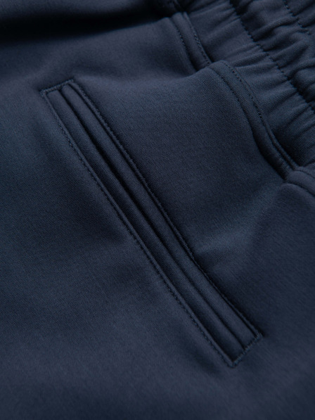 Ombre Clothing Herren-Shorts aus glatter Strickware REGULAR FIT - dunkelblau V4 OM-SRBC-0153 Ombre Clothing