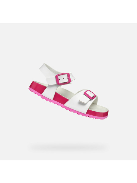 Geox White Geox Adriel Girls Sandals