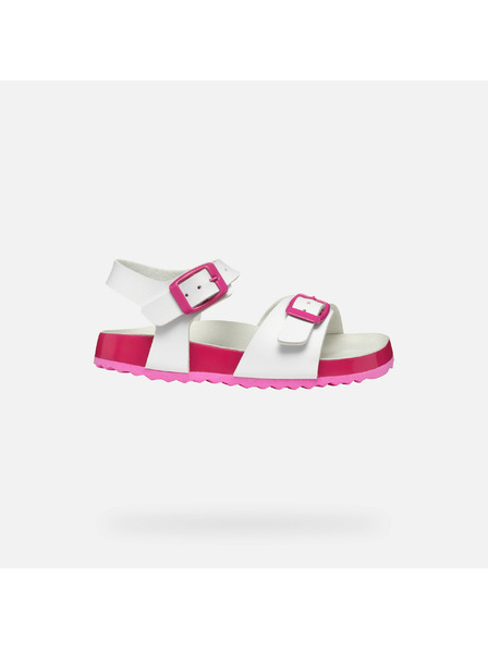 Geox White Geox Adriel Girls Sandals