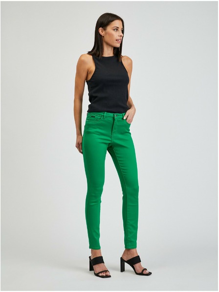 Orsay Grüne Skinny-Fit Damen Hose ORSAY Paulina