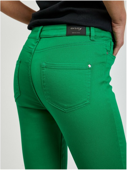 Orsay Grüne Skinny-Fit Damen Hose ORSAY Paulina