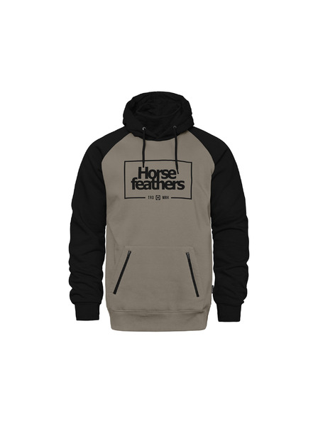 Horsefeathers Sweatshirt Sherman - black/taupe