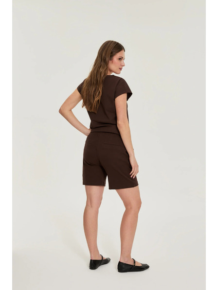 Moodo Baumwoll-Shorts braun Moodo