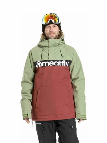 Meatfly Meatfly Herren SNB & SKI Jacke Slinger Oil Green / Merlot