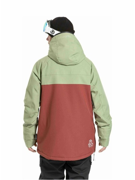 Meatfly Meatfly Herren SNB & SKI Jacke Slinger Oil Green / Merlot