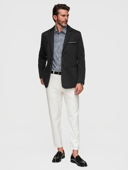 Ombre Clothing Herren Stricksakko Schnitt SLIM FIT - Schwarz V5 M170 Ombre Clothing