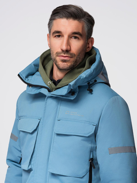 Ombre Clothing Isolierte lange Herrenjacke Ombre Kleidung