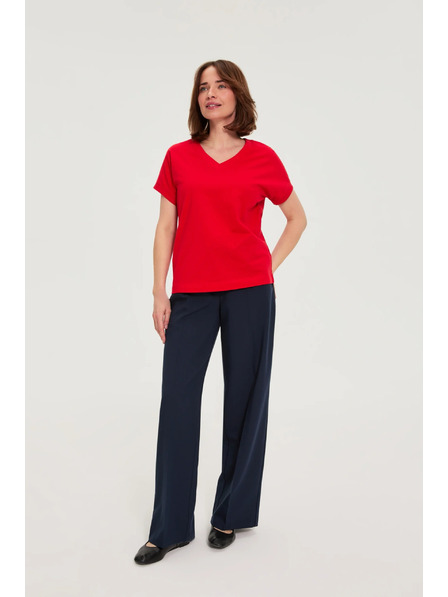 Moodo Bluse aus Baumwolle rot Moodo