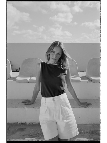 Moodo Glatte Shorts weiß Moodo