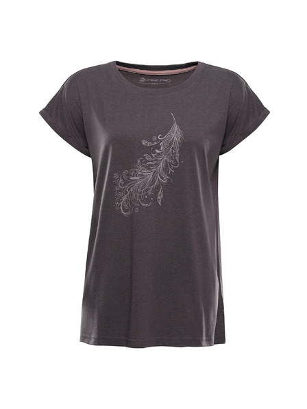 ALPINE PRO Damen-T-Shirt aus knitterfreiem Material ALPINE PRO OMBA 2 obsidian variante pc