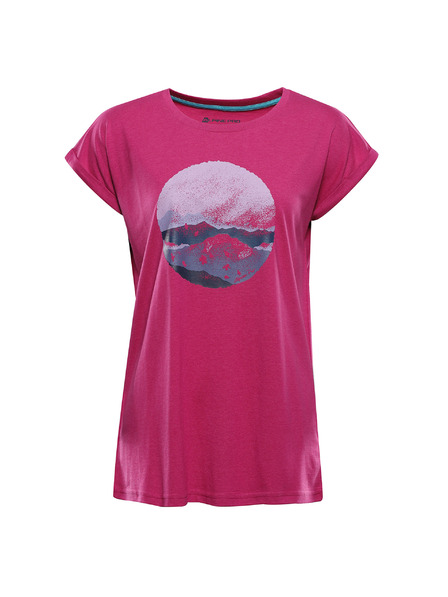 ALPINE PRO Damen-T-Shirt aus knitterfreiem Material ALPINE PRO OMBA 2 fuchsia red variante pb