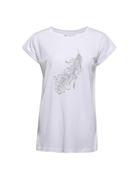 ALPINE PRO Damen-T-Shirt aus knitterfreiem Material ALPINE PRO OMBA 2 white variante pc