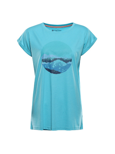 ALPINE PRO Damen-T-Shirt aus knitterfreiem Material ALPINE PRO OMBA 2 curacao variante pb