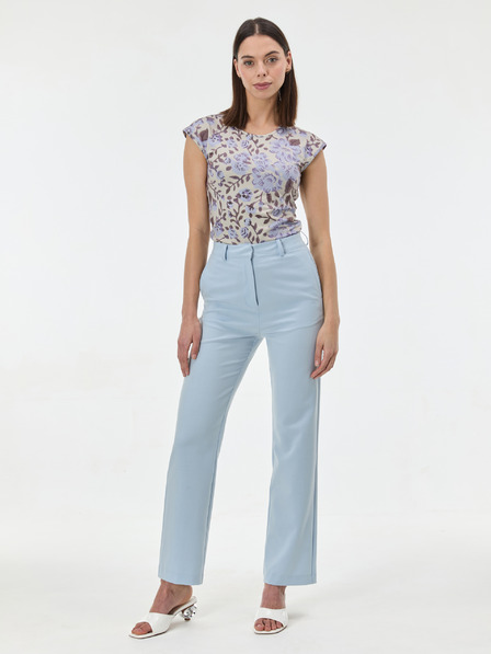 Orsay Helllila Damen-T-Shirt mit kurzen Ärmeln ORSAY