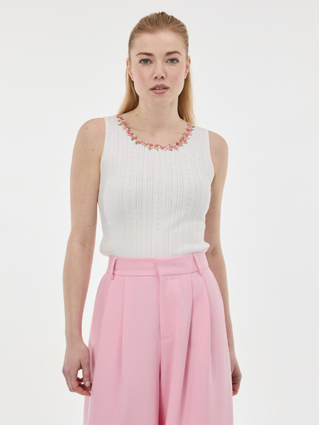 Orsay Weißes Damen-Top mit Applikation ORSAY