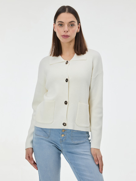 Orsay Cremefarbene Damen-Strickjacke ORSAY