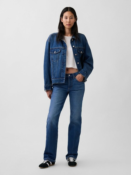 GAP Mid Rise Relaxed Straight Jeans GAP