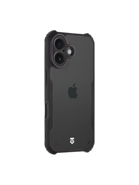 Tactical Tactical Quantum Stealth Hülle für Apple iPhone 16 Clear/Black