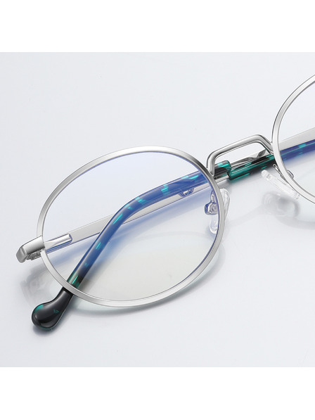 VEYREY VeyRey Katzenauge-Sonnenbrille Tirac silberner Rahmen klare Gläser