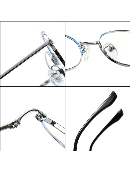 VEYREY VeyRey Katzenauge-Sonnenbrille Convuf silberner Rahmen klare Gläser