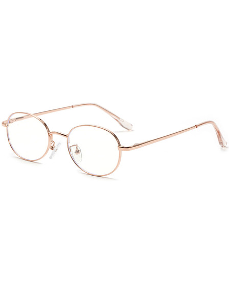 VEYREY VeyRey Katzenauge-Sonnenbrille Spinious goldener Rahmen klare Gläser