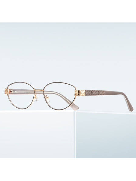 VEYREY VeyRey Katzenauge-Sonnenbrille Quincurs goldener Rahmen klare Gläser