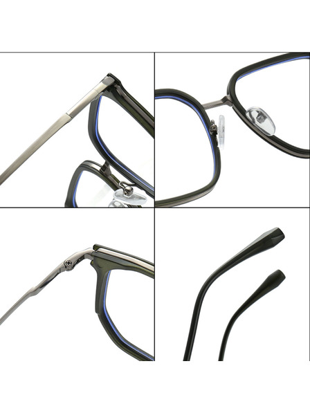 VEYREY VeyRey eckige Sonnenbrillen Stritad goldener Rahmen klare Gläser