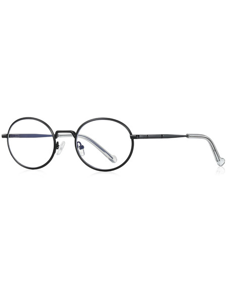 VEYREY VeyRey Leinen-Sonnenbrillen Ropug schwarzer Rahmen klare Gläser