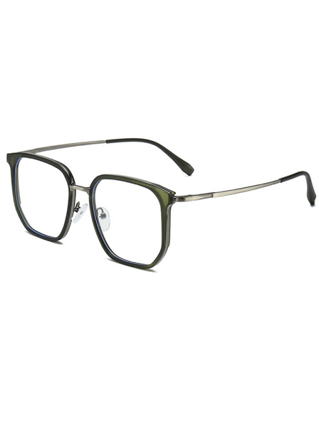 VEYREY VeyRey eckige Sonnenbrillen Korn schwarz/mehrfarbig/grüner Rahmen klare Gläser