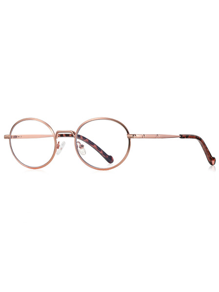 VEYREY VeyRey Leinen-Sonnenbrillen Bhubter goldener Rahmen klare Gläser