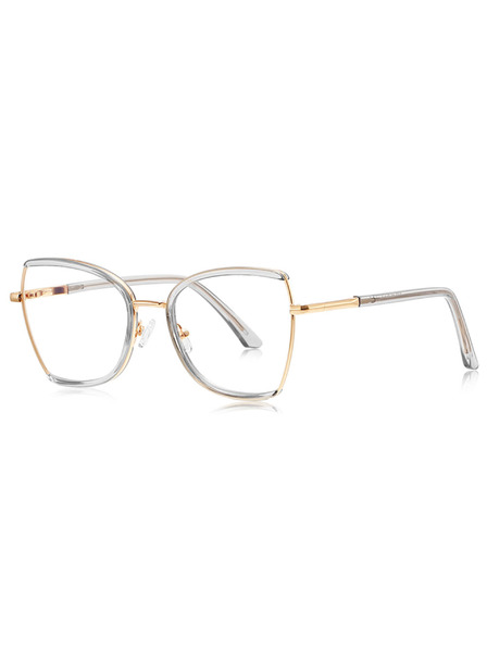 VEYREY VeyRey Damen Oversize Damen Blaulicht-Brille Zep transparenter Rahmen klare Gläser