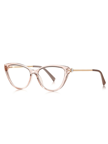VEYREY VeyRey Damen Cat-Eye Damen Blaulicht-Brille Abie goldener Rahmen klare Gläser
