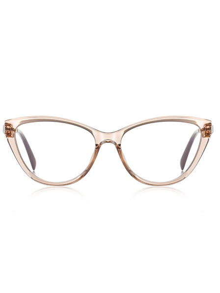 VEYREY VeyRey Damen Cat-Eye Damen Blaulicht-Brille Abie goldener Rahmen klare Gläser