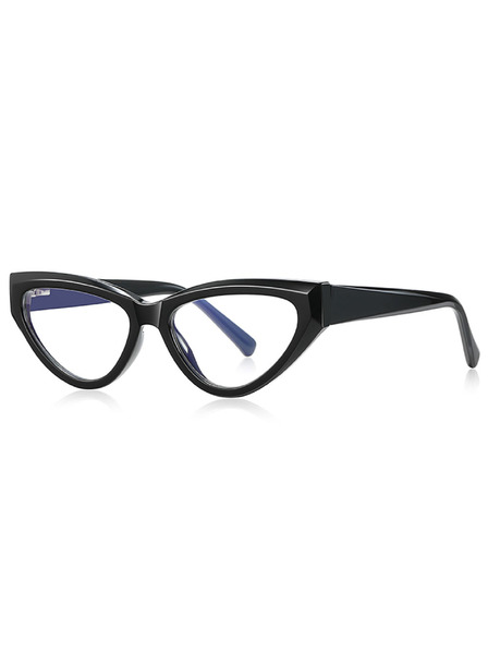 VEYREY VeyRey Damen Cat-Eye Damen Blaulicht-Brille Charive schwarzer Rahmen klare Gläser