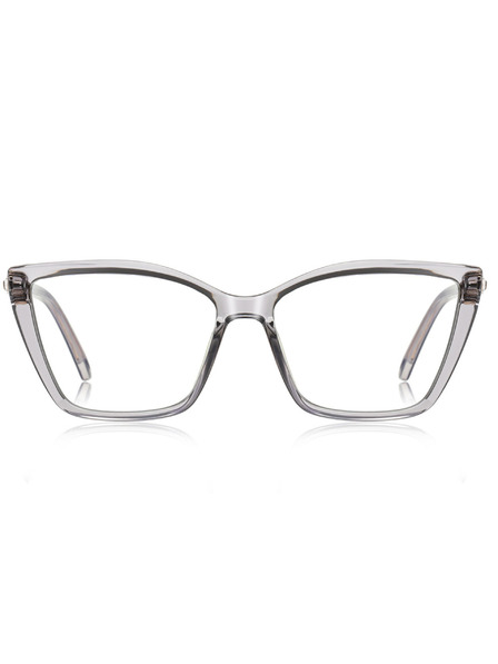 VEYREY VeyRey Damen Cat-Eye Damen Blaulicht-Brille Techale transparenter Rahmen klare Gläser