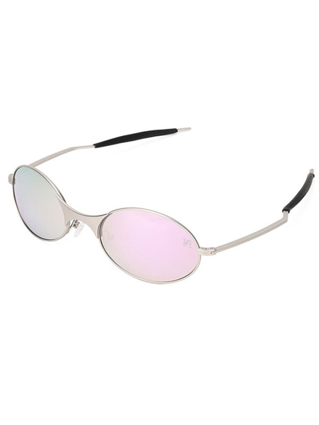 VEYREY VeyRey ovale Polarisationssonnenbrille Pemu grauer Rahmen rosa Gläser