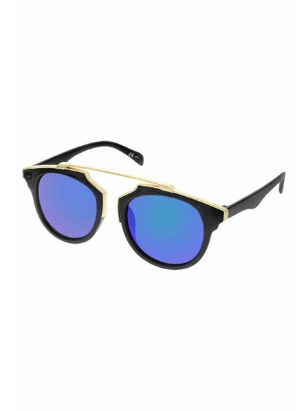 OEM OEM Damen Halbrand-Sonnenbrille Weight transparenter Rahmen hellblaue Gläser