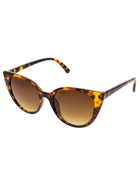 OEM OEM Damen ovale Sonnenbrille Noblest Leopardenmuster-Rahmen braune Gläser