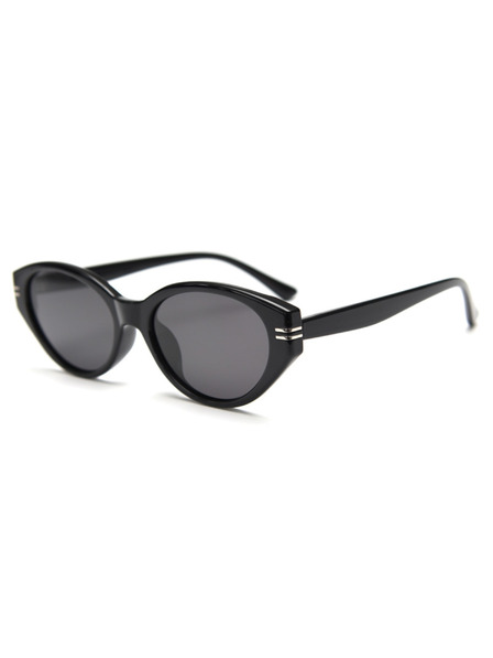 VEYREY VeyRey Damen Cat-Eye Polarisationssonnenbrille Hupi schwarzer Rahmen schwarze Gläser