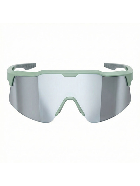 VEYREY VeyRey Sport-Sonnenbrille Antism grüner Rahmen silberne Gläser