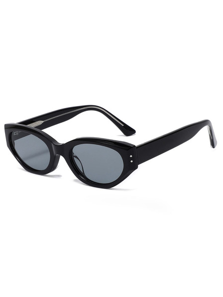 VEYREY VeyRey Cat-Eye-Sonnenbrille Nontu schwarzer Rahmen schwarze Gläser