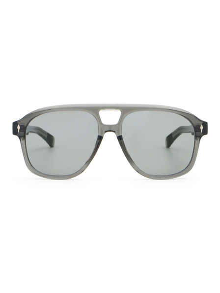 VEYREY VeyRey Piloten-Polarisationssonnenbrillen Interlity transparente Fassung schwarze Gläser