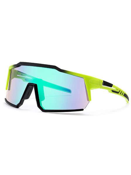 VEYREY VeyRey Sport-Sonnenbrillen Adha schwarze Fassung grüne Gläser