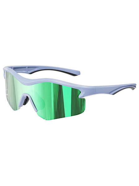 VEYREY VeyRey Sport-Sonnenbrillen Tranzes blaue Fassung grüne Gläser