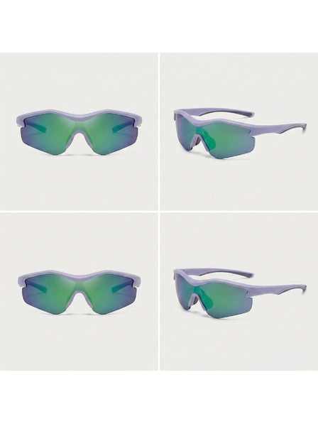 VEYREY VeyRey Sport-Sonnenbrillen Tranzes blaue Fassung grüne Gläser